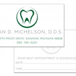 Dr. Michelson, D.D.S. business card